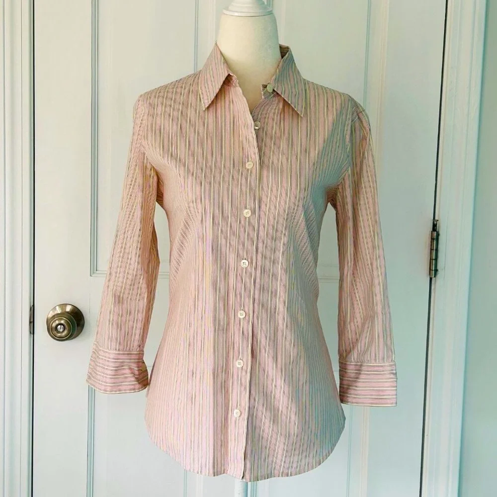 J. Crew Haberdashery Striped Button Down Shirt (size S)